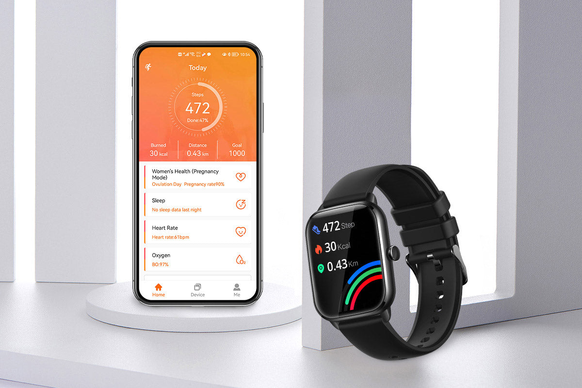 Smart Watch C61 - Elegante schermo HD da 1,9", monitoraggio della salute e impermeabile