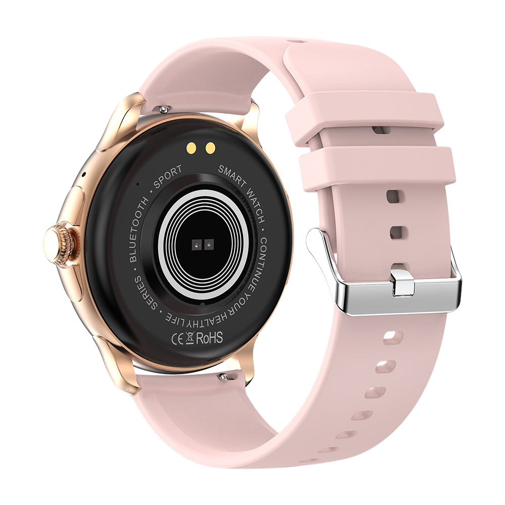 COLMI V72 Smart Watch con elegante display AMOLED, monitoraggio fitness IP68, impermeabile, retro rosa