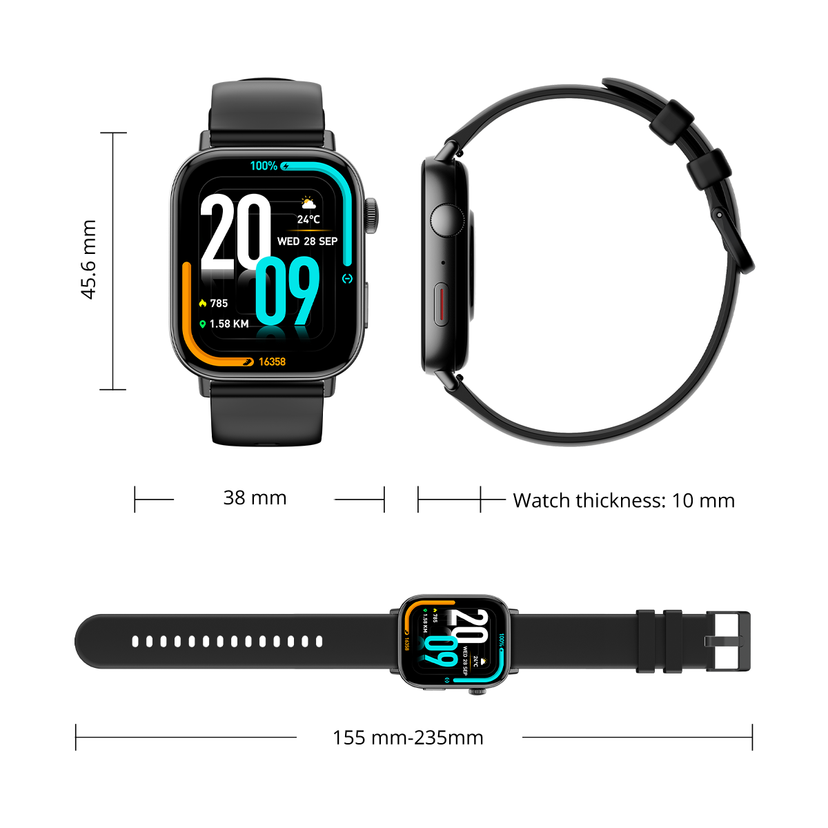 Anteprima dello smartwatch Colmi C8 Max con caricabatterie wireless