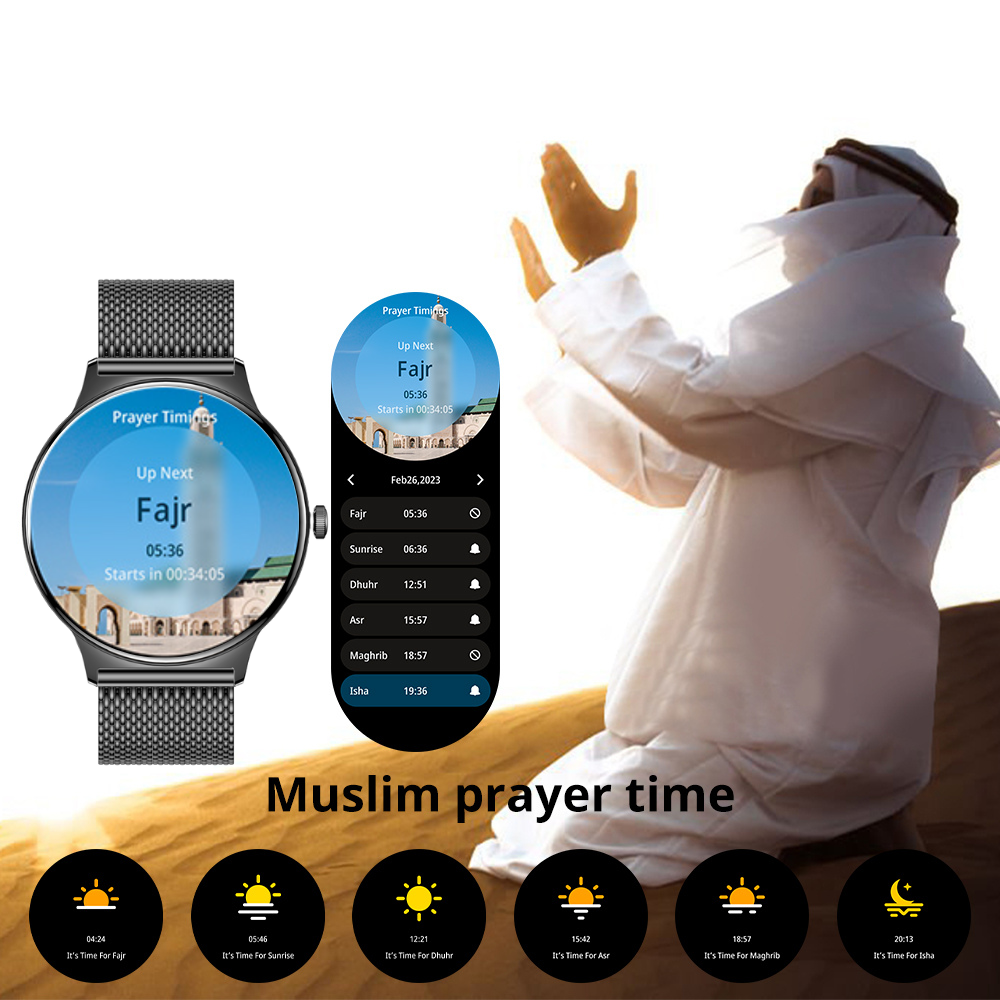 Orologio intelligente Colmi V89 con display AMOLED e promemoria per l'ora della preghiera per i musulmani