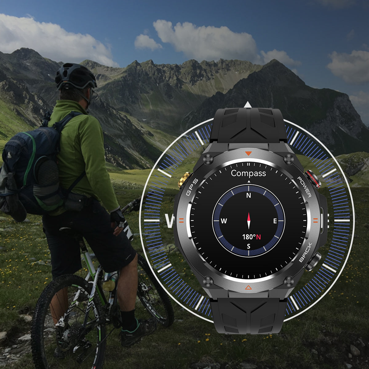 orologio intelligente per ciclisti con bussola colmi v75 smartwatch