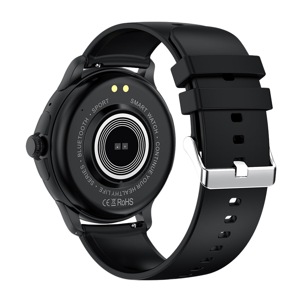 COLMI V72 Smart Watch con elegante display AMOLED, monitoraggio fitness, IP68 impermeabile, retro nero
