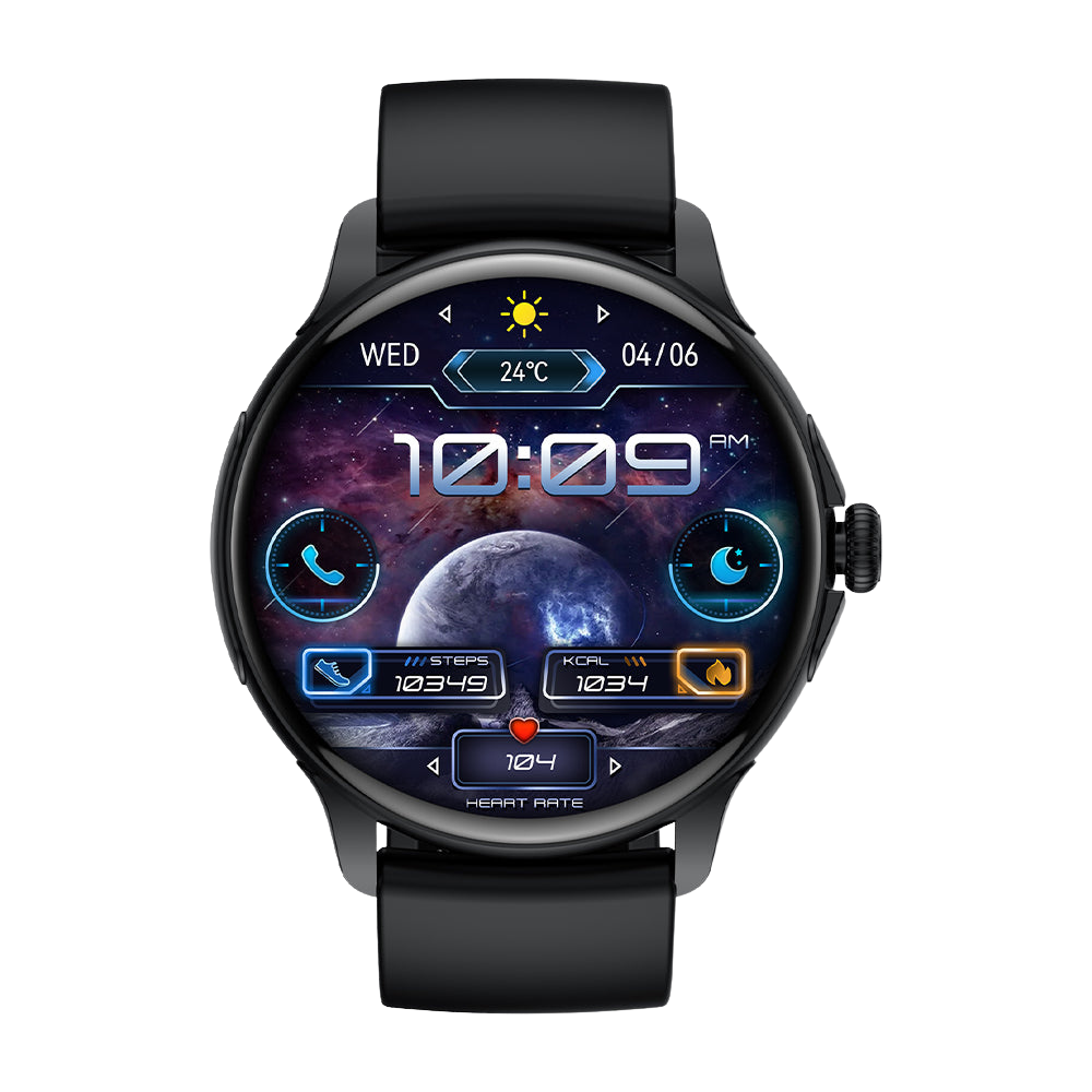 COLMI V72 Smart Watch con elegante display AMOLED, monitoraggio fitness IP68 impermeabile, frontale nero