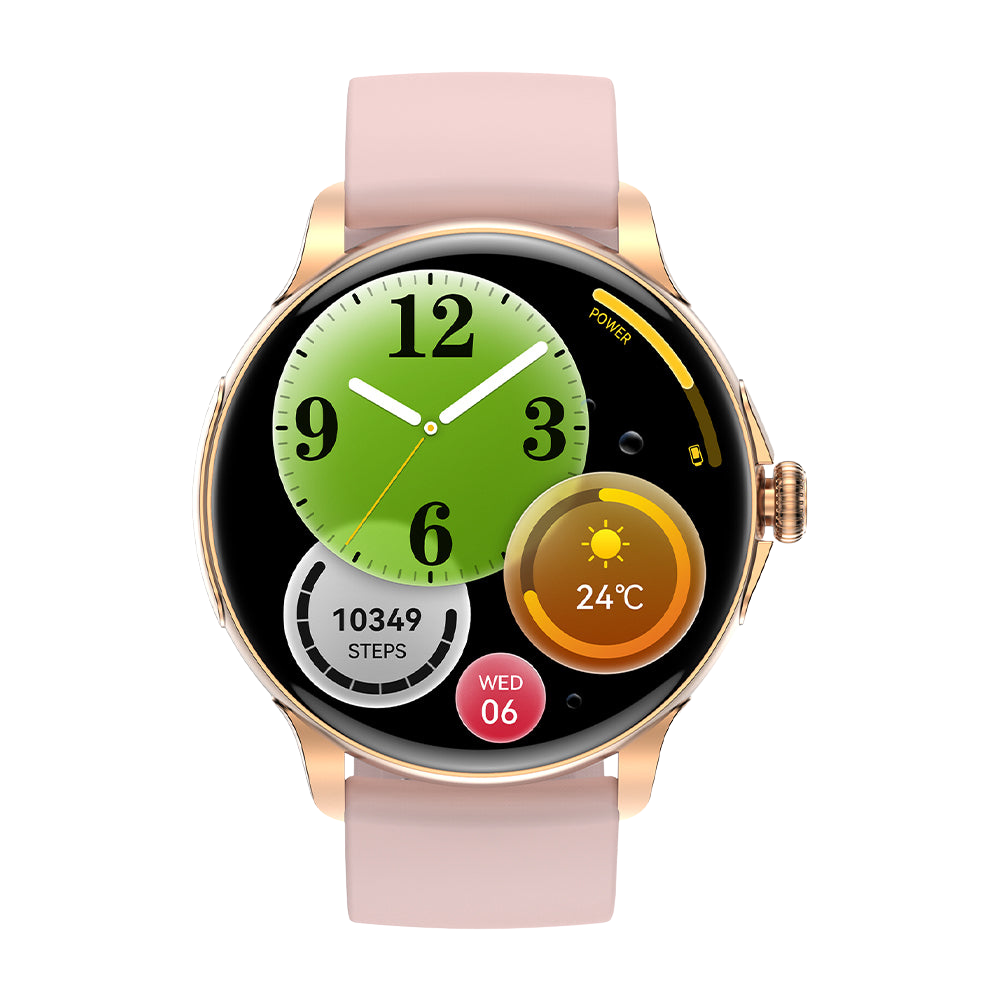 COLMI V72 Smart Watch con elegante display AMOLED, monitoraggio fitness IP68 impermeabile, frontale rosa