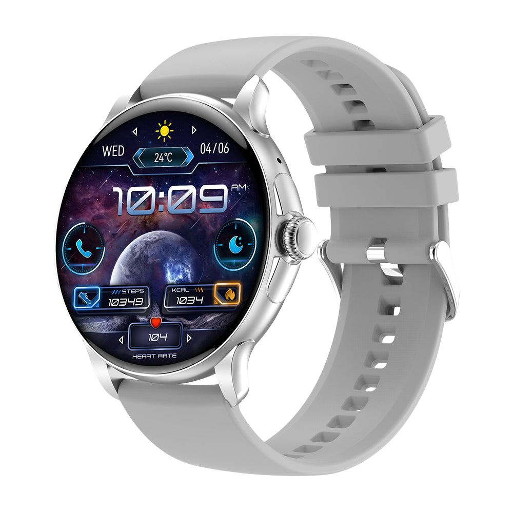 COLMI V72 Smart Watch con elegante display AMOLED, monitoraggio fitness IP68 impermeabile, argento