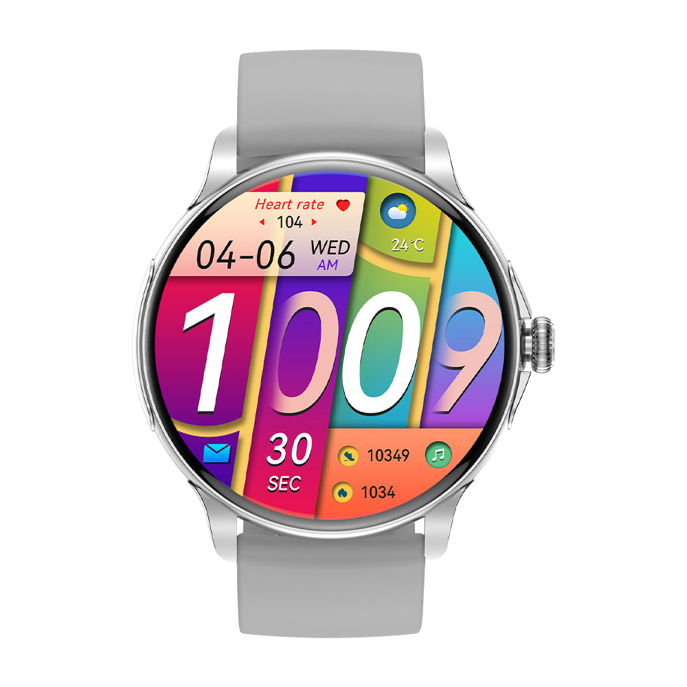 COLMI V72 Smart Watch con elegante display AMOLED, monitoraggio fitness, IP68 impermeabile, frontale argentato