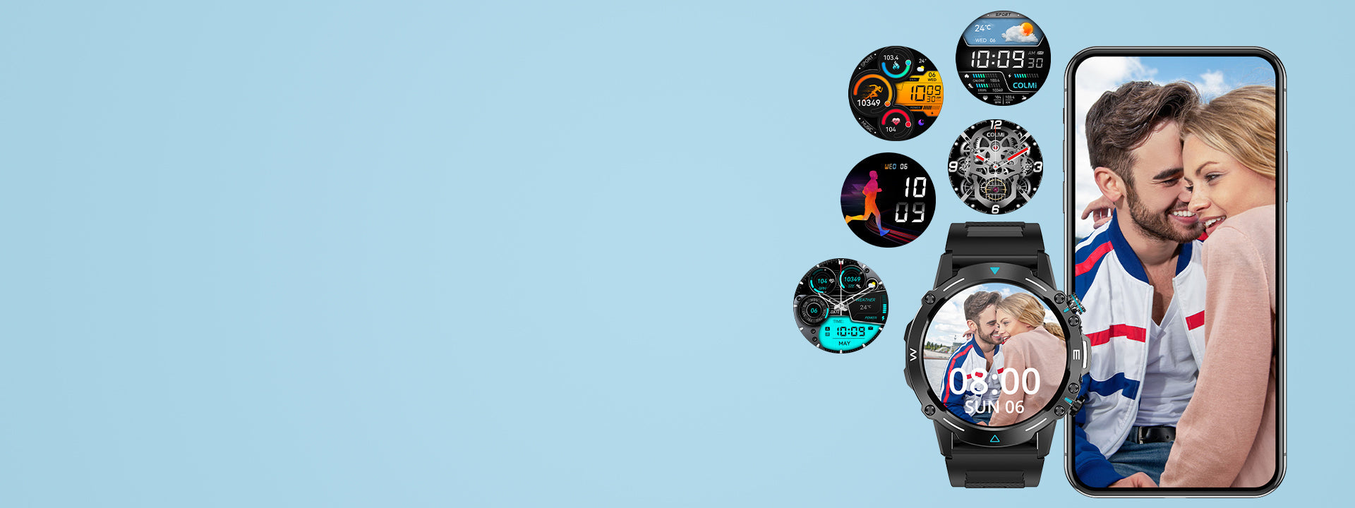 Sfondi per lo smartwatch sportivo robusto Colmi M42