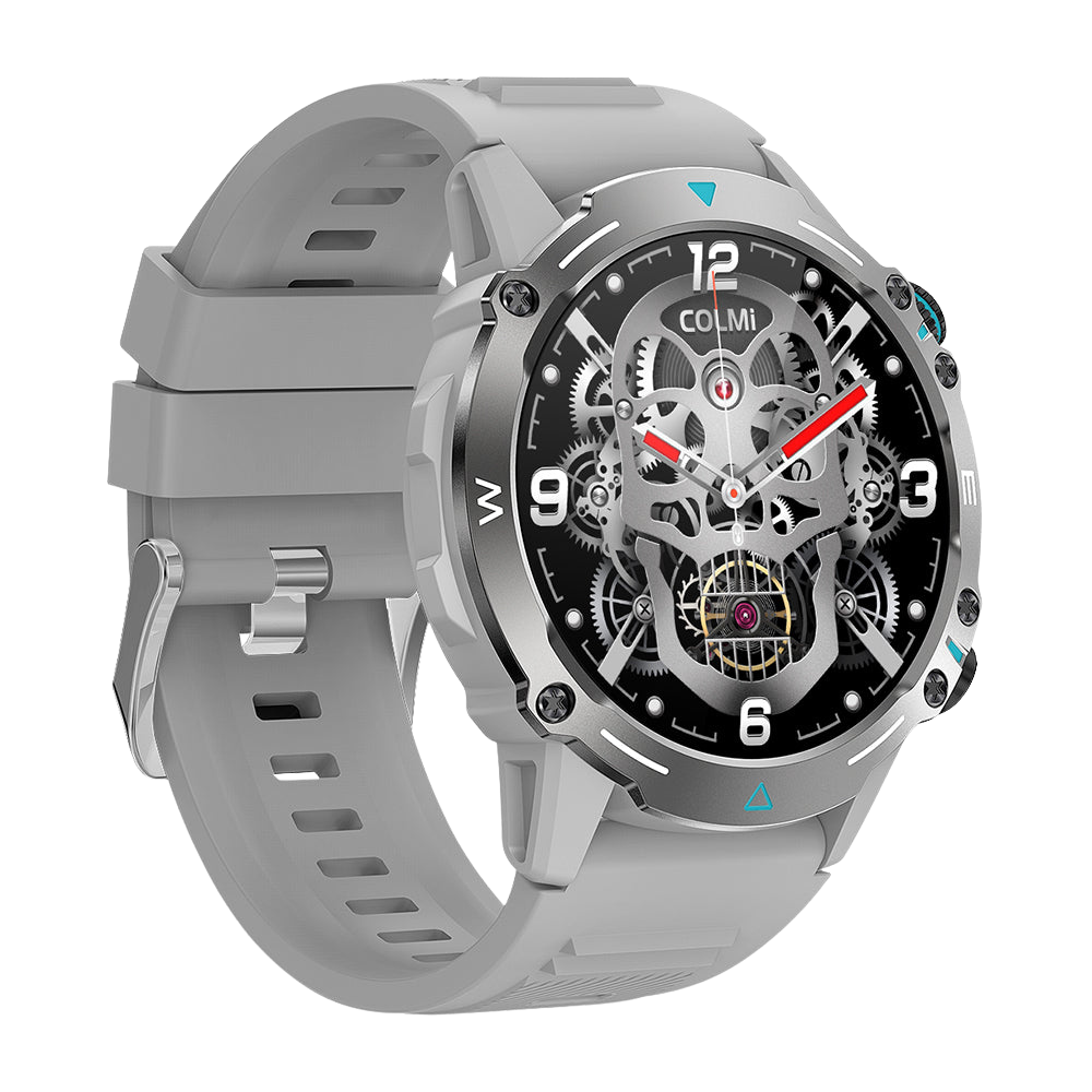 COLMI M42 Smartwatch Display AMOLED da 1,43″ Modalità Sport 100+ Chiamate Vocali Smart Watch colore argento vista sinistra