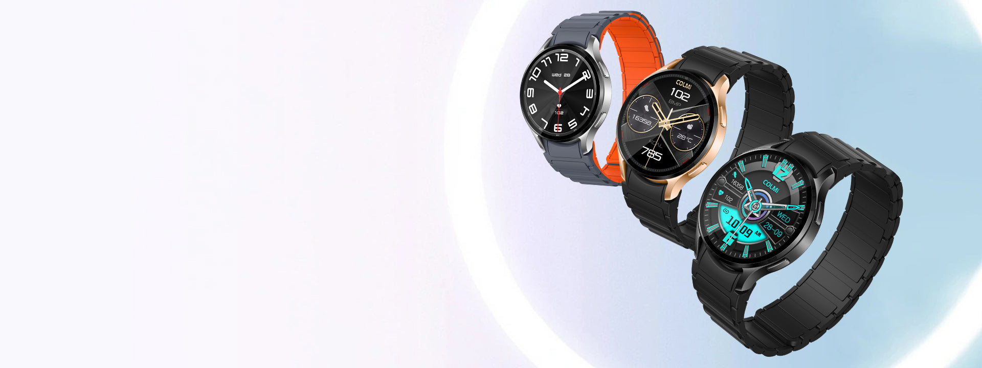 Colmi i28 Ultra Smart Watch con cinturini magnetici, display AMOLED, monitoraggio della salute e timer per la preghiera