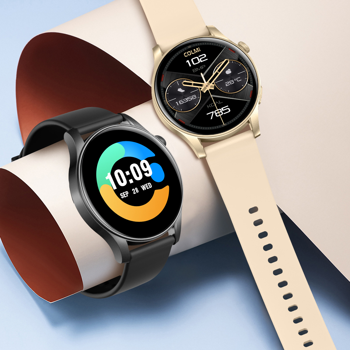 Orologio intelligente colmi v73 con ampio display amoled, smartwatch fitness