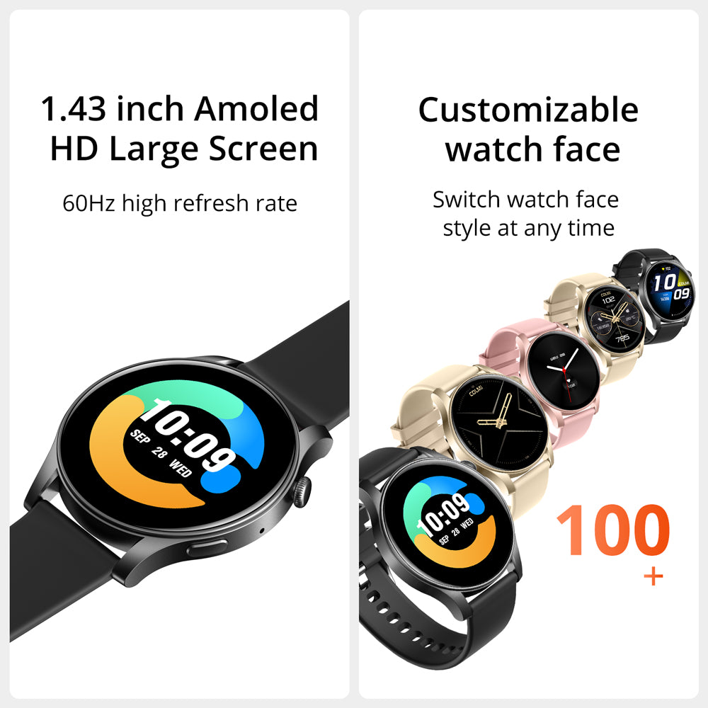 orologio intelligente colmi v73 con grande schermo amoled e sfondi personalizzabili