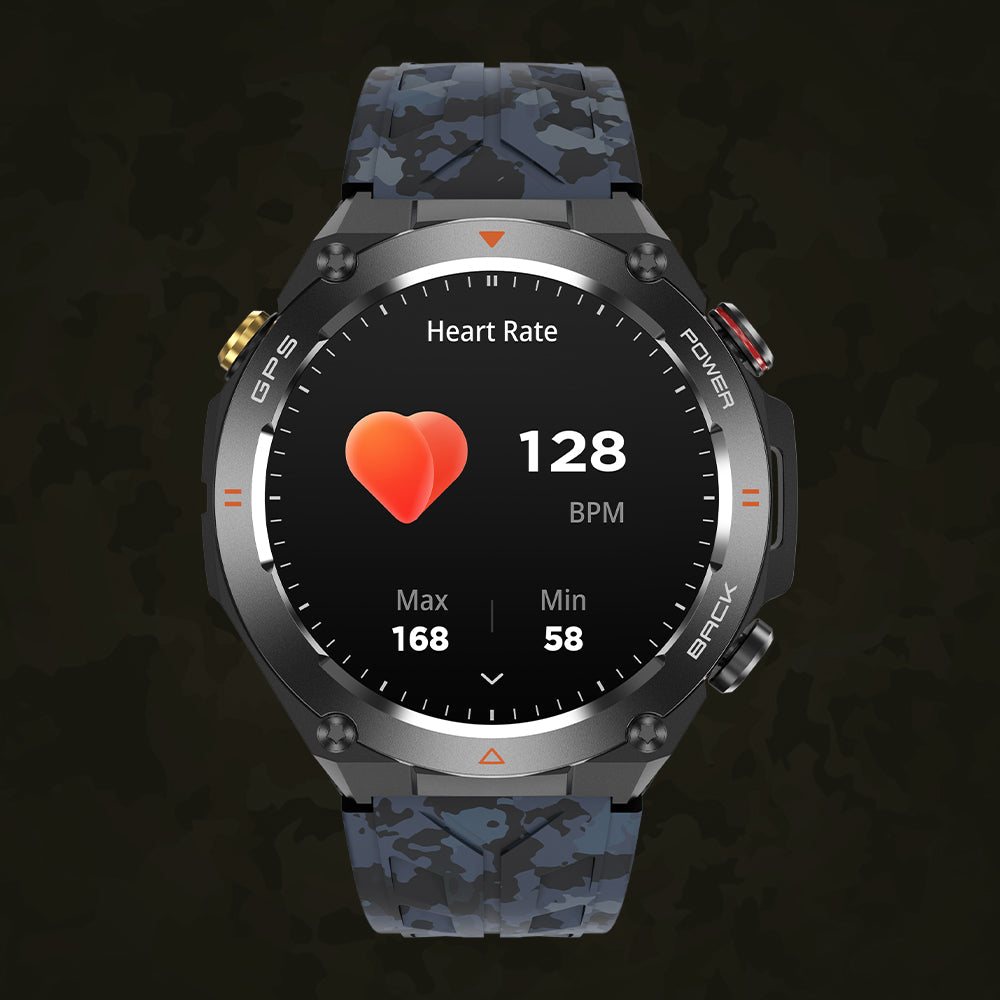 orologio intelligente sportivo con monitoraggio della frequenza cardiaca e GPS colmi v75 smartwatch